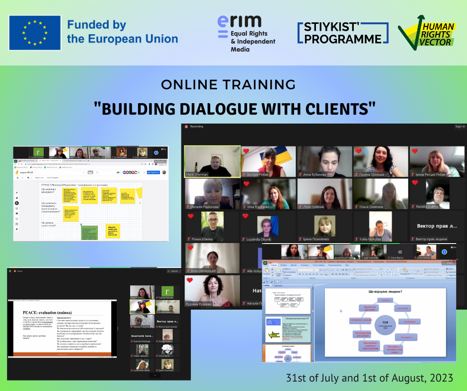 Online training “Building dialogue with clients”